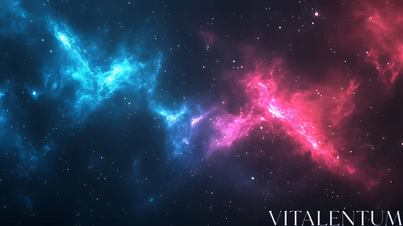 Cosmic dueling nebulae trading secrets across starlight.