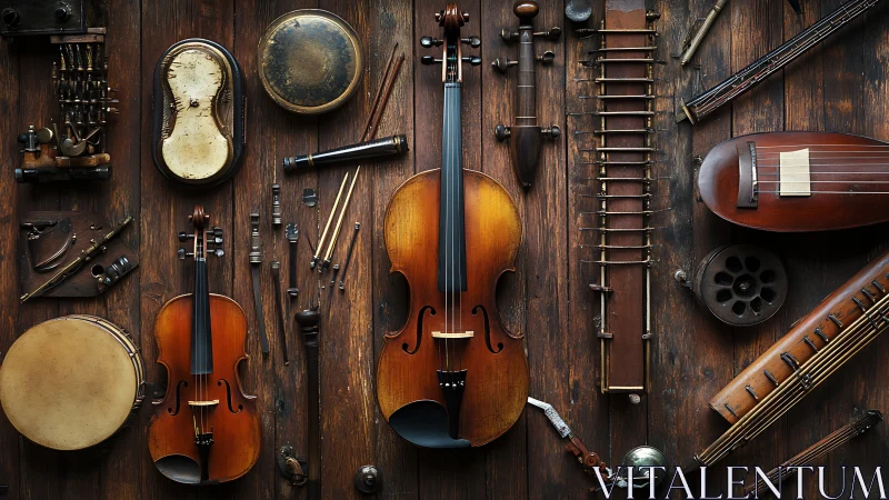 Orchestra of Wooden Relics Arranged in Quiet Reverence.