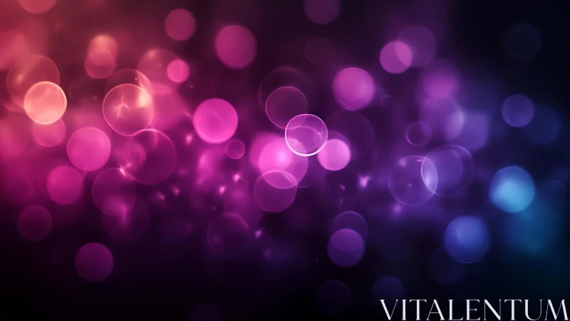 Vibrant Pink and Purple Bokeh Lights Abstract Background.