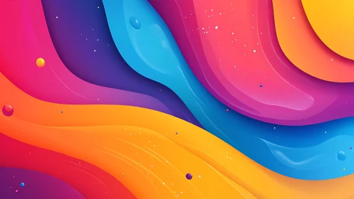 Color rivers curl through cosmic gradients and quietly glow