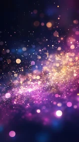 Spectral bokeh nebula with granular luminance gradients.