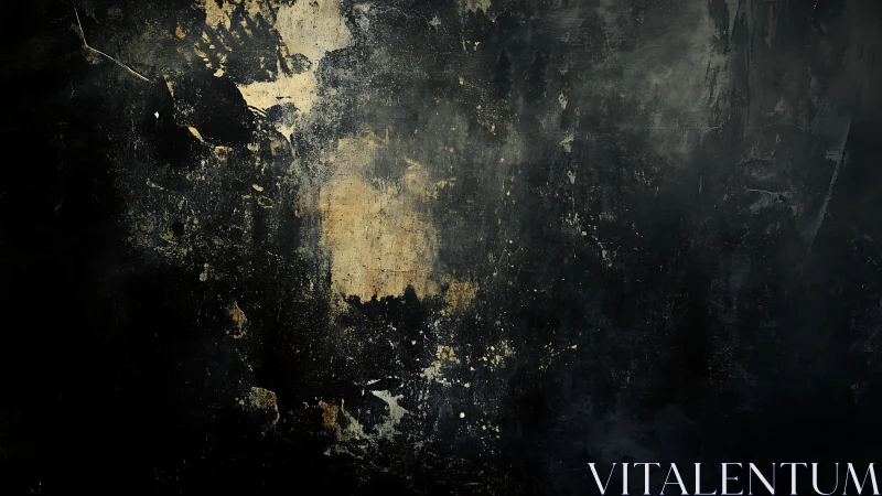 Textured dark grunge wall with distressed central patina field.