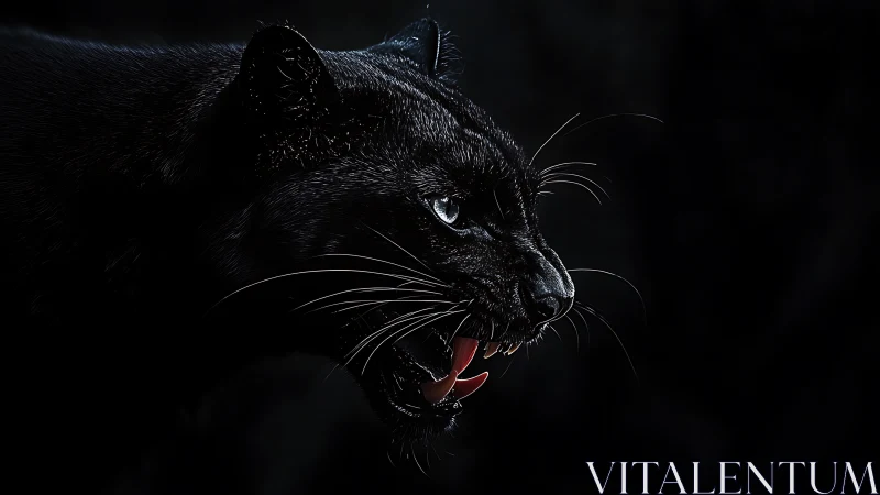 Felid Portrait with Dramatic Backlighting: Volumetric Studio Rendering Analysis