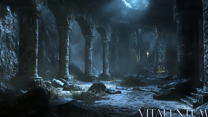 Mysterious underground hall welcomes brave wanderers onward