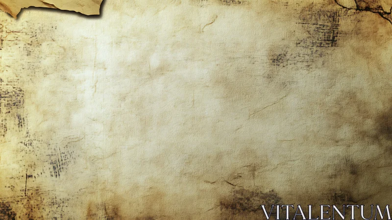 Aged parchment background evokes vintage storytelling space