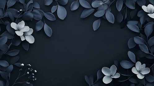 Nocturnal Blossoms Dance Through Shadows and Serenity