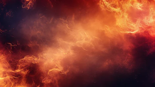 Inferno's Dance: Electric Flames Consume the Void.