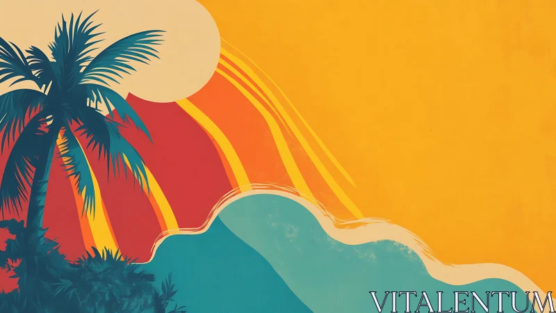 Tropical Paradise at Golden Hour.