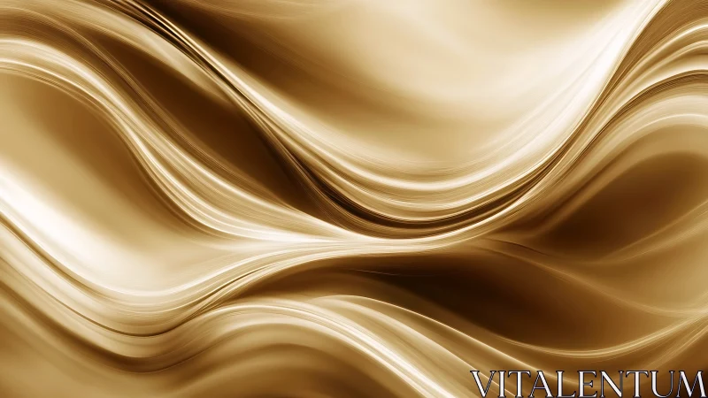 Golden waves of liquid light flow in soothing gentle curves