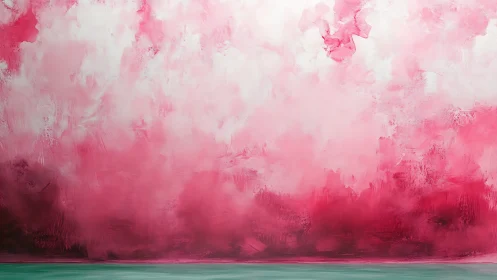 Abstract pink atmospheric gradient with soft horizon line.