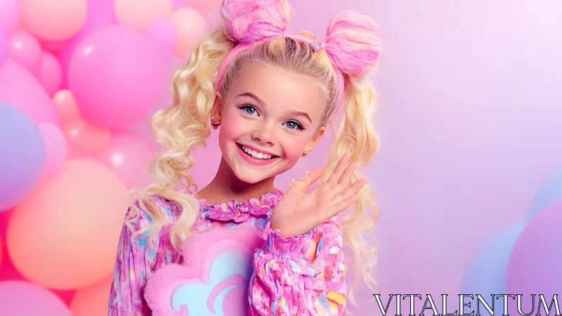 Vibrant Pop Art Portrait with Pastel Composition.