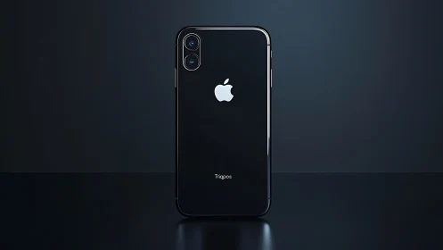 Apple iPhone X Concept Render in Matte Black Finish.