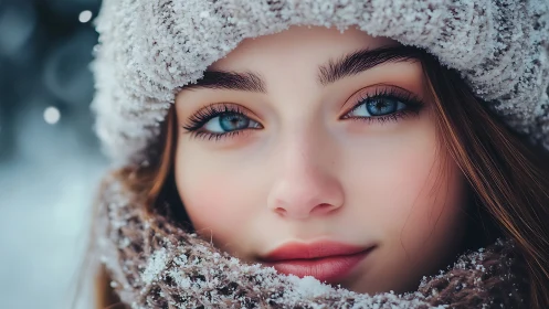 Close-up winter portrait renders frost-dusted textures precisely