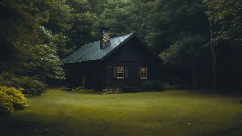 Woodland Sanctuary Glows Within Emerald Silence