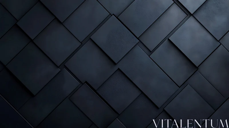 Dark geometric panel grid forms layered modern background.
