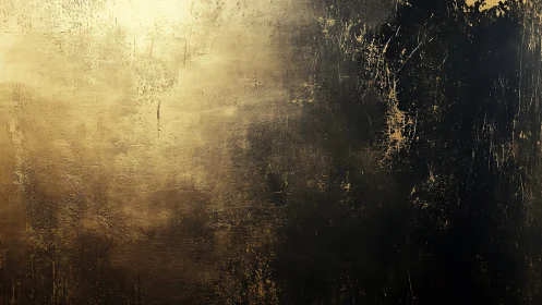 Textured metallic gradient surface shows worn gold and dark patina