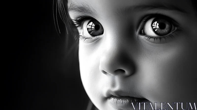 Intense Monochromatic Portraiture: Dramatic Frontal Gaze Study.