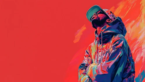 Chromatic dreamer leans into neon skies of electric hope