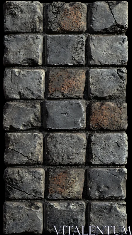 Weatherworn cobblestone wall with moody dungeon character.
