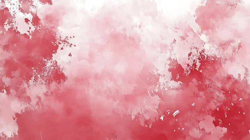 Soft red and white abstract watercolor background texture