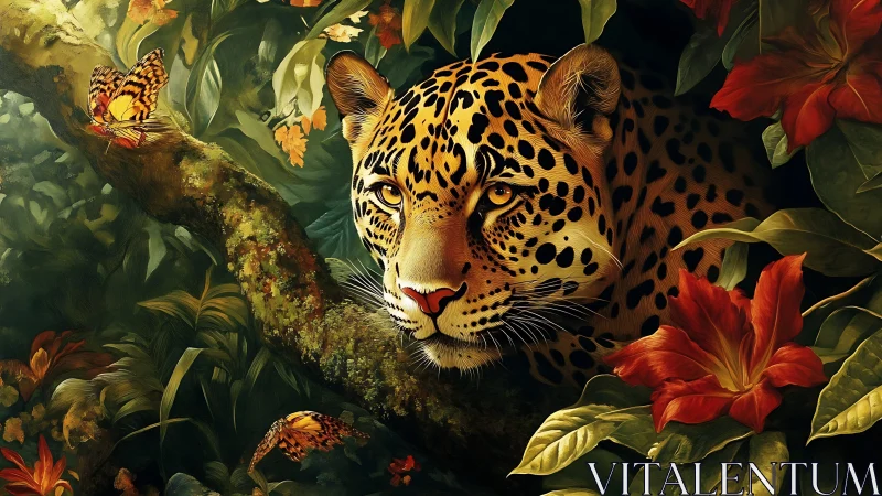 Majestic Jaguar in the Enchanted Rainforest