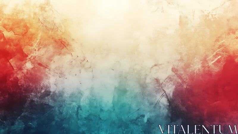 Soft horizon of blended colors in a dreamy painted haze.