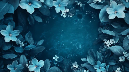 Tranquil Blue Garden Sanctuary.