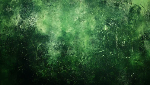 Textured green abstract background with rough gradients.