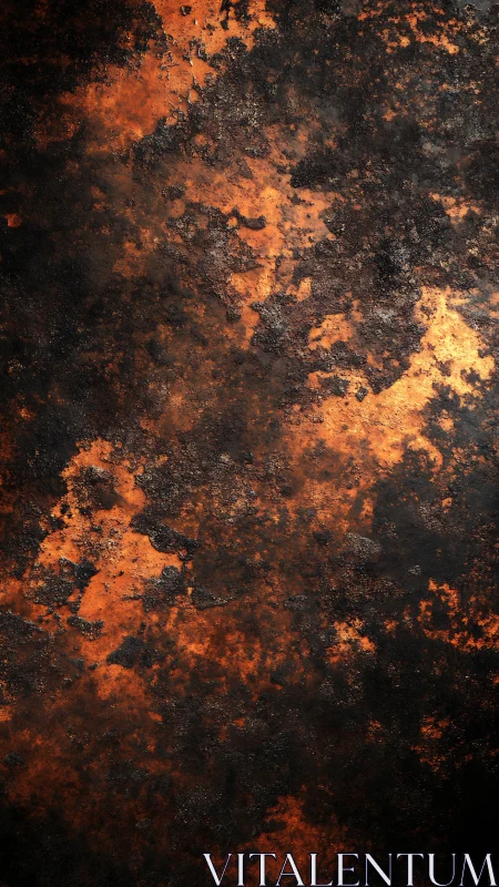 Oxidized Metal Surface Texture Study. Corroded Industrial.