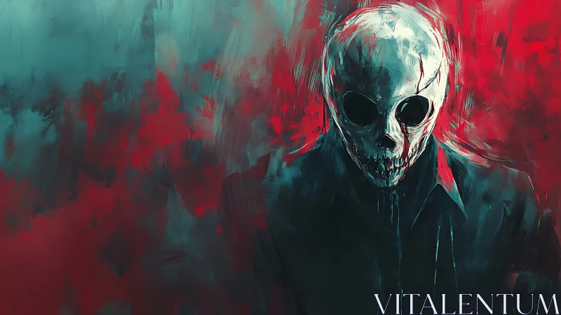 Skull-eyed drifter steps out from the turquoise bloodstorm