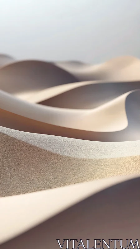 Minimalist dune-like surface with soft gradients and blur depth