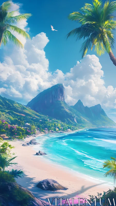 Tropical Paradise Beach Meets Mountain Wonder.