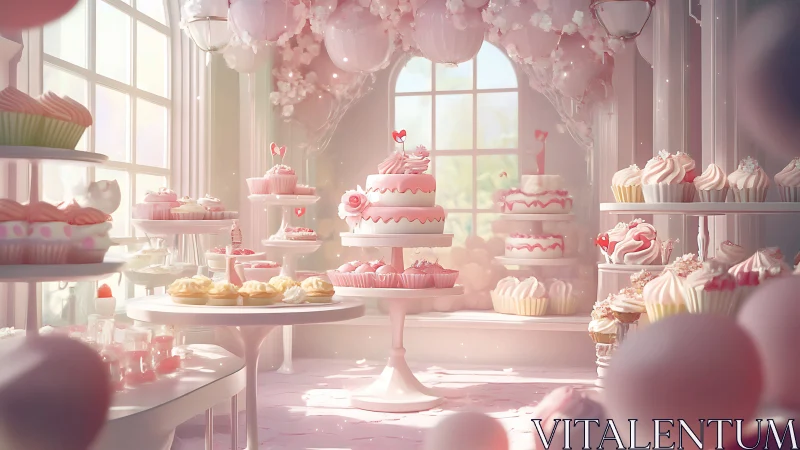 Enchanted Pink Bakery Studio Filled with Elaborate Cakes