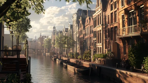 Amsterdam's Timeless Waterway: Where History Meets Everyday Beauty.