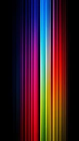 Vertically banded RGB spectrum gradient forms luminous core