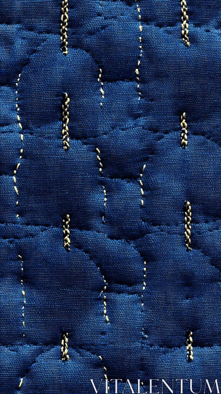 Cozy indigo quilt texture with soft stitches and depth.