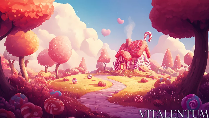 Candy Land Dreamscape: A Sugar-Spun Wonderland of Whimsy.
