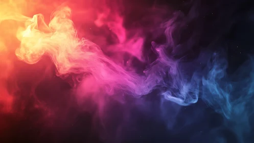 Chromatic nebula stream swirling through cosmic twilight.