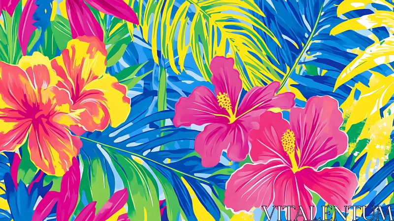 Tropical Paradise Blooms in Vivid Color.