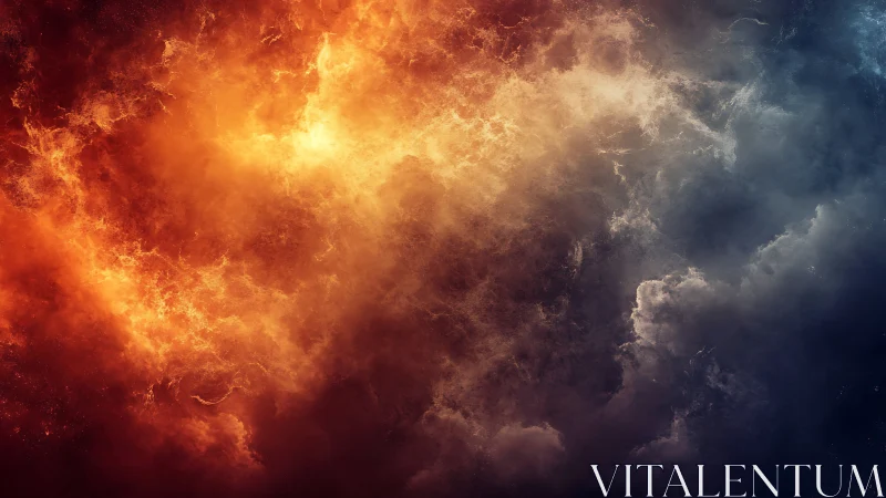 Inferno Meets Twilight: A Celestial Collision.