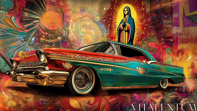 Lowrider legend glows in a burst of sacred street color