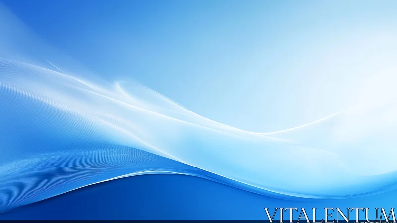 Clean blue abstract wave background in soft gradient tones.