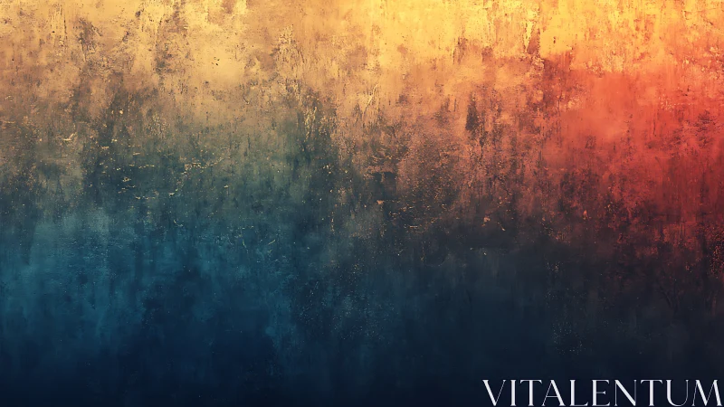 Textured abstract gradient in warm and cool tones.