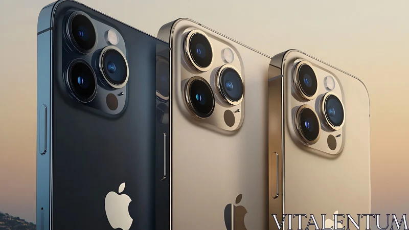 Apple iPhone Pro Models Showcase Color Variants.