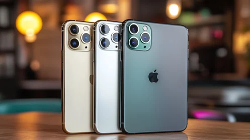 iPhone 11 Pro Max Triple Lens System Color Variants Display.