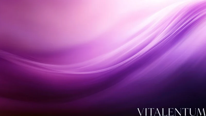 Gentle violet waves drift softly across a glowing sky