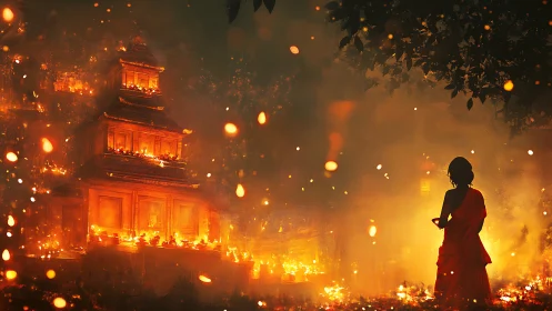 Solitude and Light Among Ancient Temples.