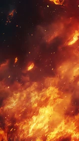 Volumetric Inferno with Emissive Particle Dispersion and Dynamic Flame Propagation