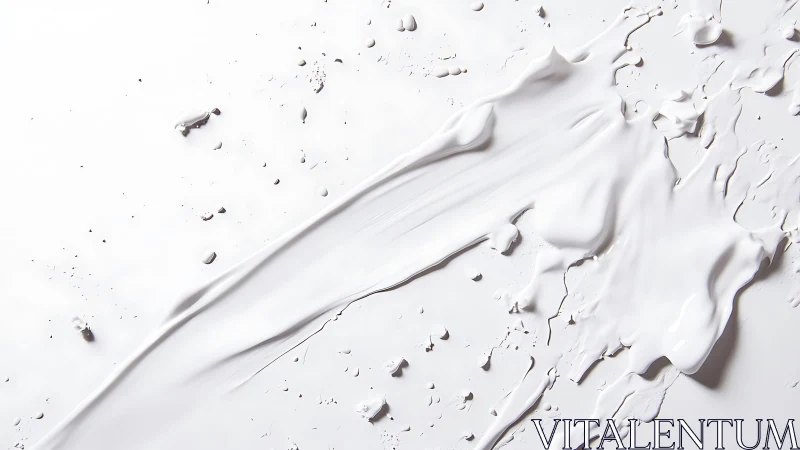 Abstract White Paint Texture with Smooth and Rough Strokes.