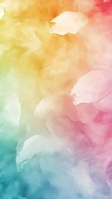 Soft rainbow daydream with drifting clouds of color.